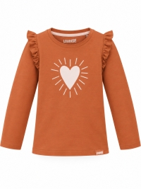 Louder! longsleeve Lina bombay brown big heart